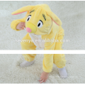 Мягкие детские Фланелевые ползунки onesie пижамы животных костюм костюмы,спальные износа,милый желтый ткань,ребенок с капюшоном полотенце